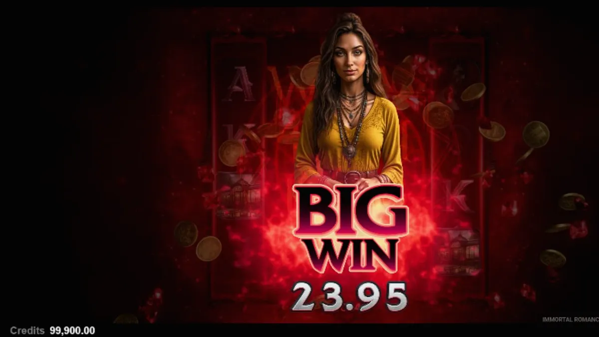 Immortal Romance Sarah’s Secret slot game interface
